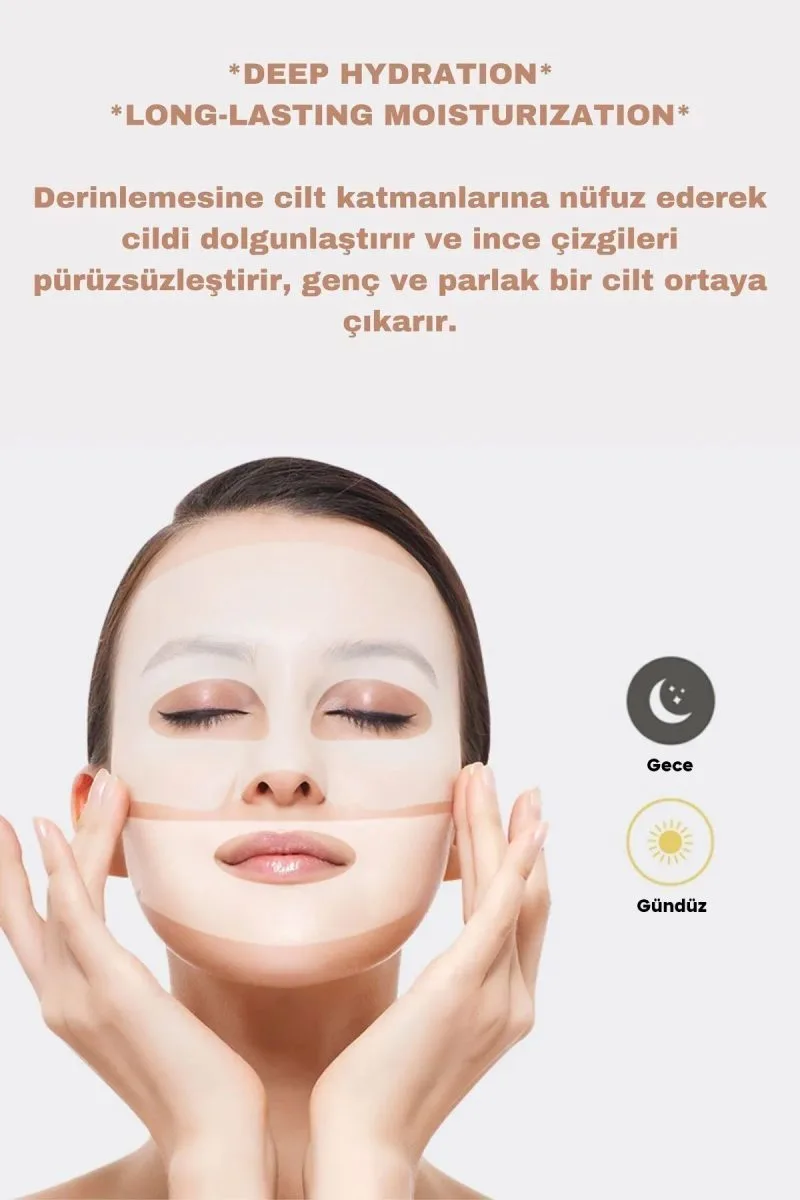 Şeffaflaşan Maske Doğal Kolajen Cilt Maskesi – Anında Parlaklık Ve Nemlendirme - Görsel 4