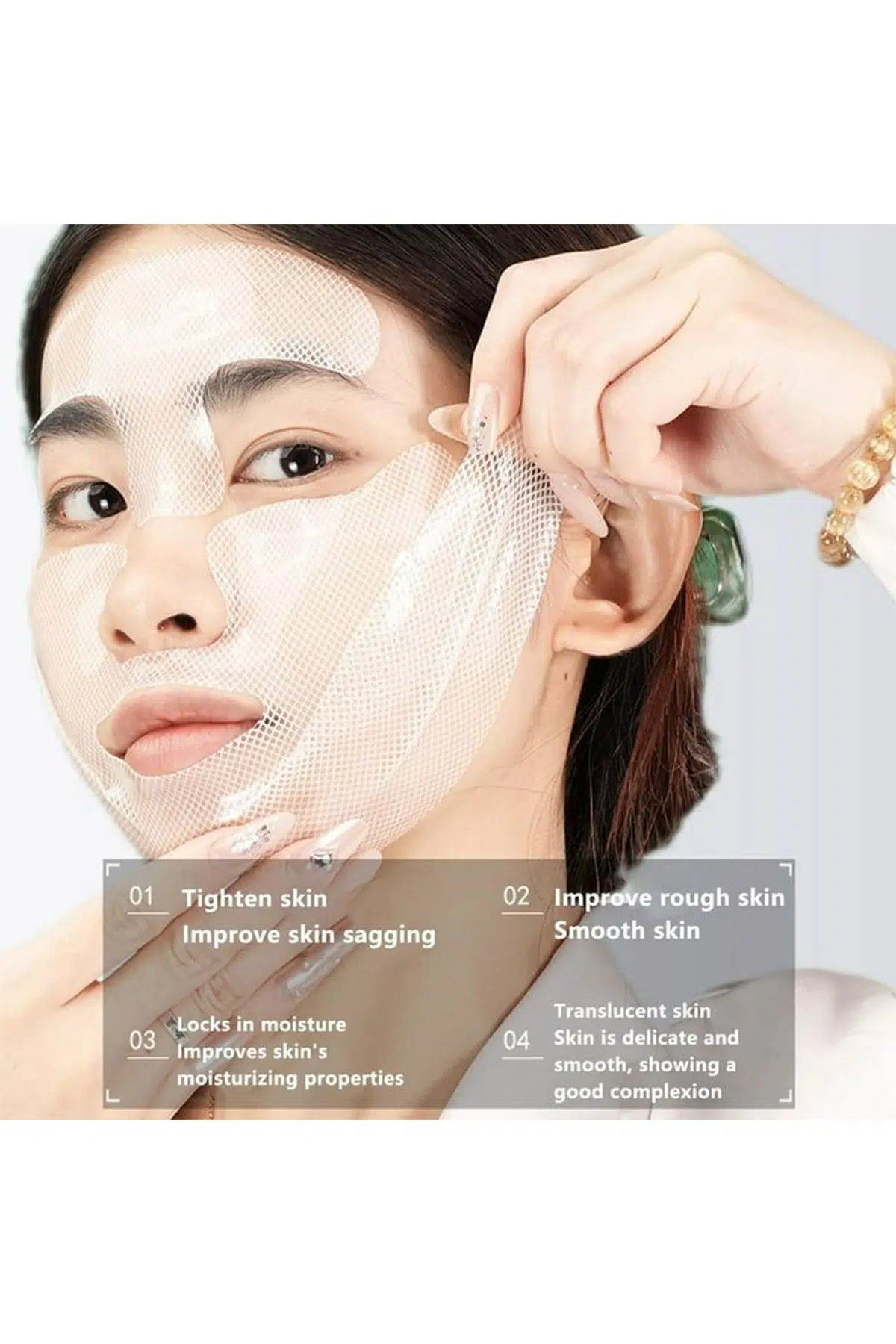 Pastelya Çene Gıdı Kolajen Lifting Sıkılaştırıcı Kırışıklık Karşıtı Maske - Görsel 2