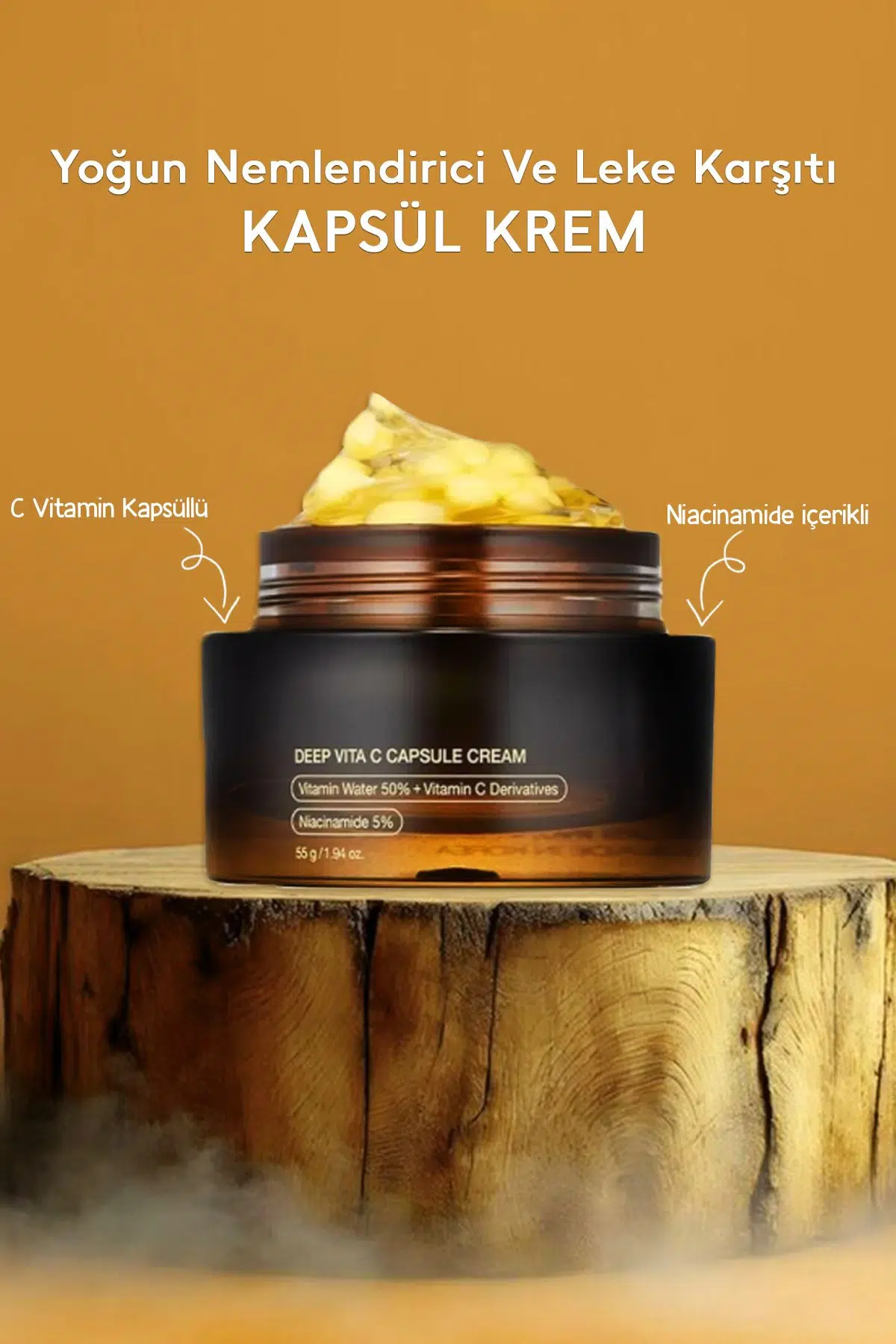 Kapsüllü Krem – Cilt Aydınlatıcı, Vitamin C Yoğun Nemlendirici Ve Leke Karşıtı Krem
